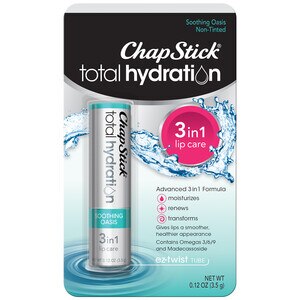 ChapStick, Total Hydration 3 In 1 Lip Care, Soothing Oasis - 0.12 Oz , CVS