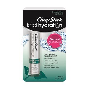  ChapStick Total Hydration (0.12 Ounce) Flavored Lip Balm Tube, Natural Age Defying Lip Care, Clinically Proven 