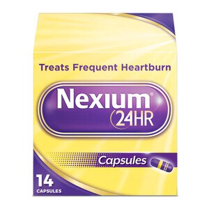 Nexium 24HR (Capsules) All-Day, All-Night Protection from Frequent Heartburn Medicine with Esomeprazole Magnesium 20mg Acid Reducer