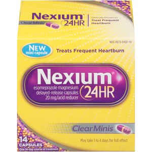 Nexium 24HR ClearMinis - Antiácido en tabletas, 20 mg