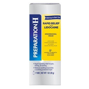 PREPARATION H Rapid Relief With Lidocaine Treatment Cream, 1 Oz , CVS