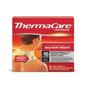 ThermaCare Advanced Neck Wrist & Shoulder Pain Therapy Heatwraps, 3  CT