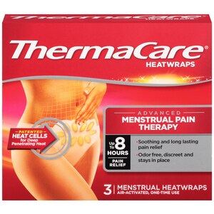 ThermaCare Advanced Menstrual Pain Therapy Heatwraps,  3  CT