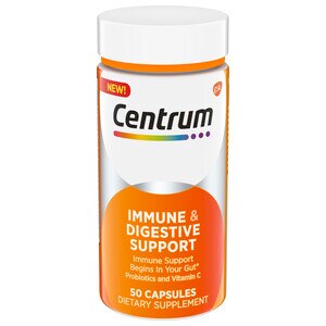 Centrum Immune & Digestive Support, Probiotic Supplement, 50 CT