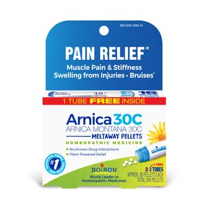 Homeopathic Boiron Arnica Pain Relief, 3CT (Buy-2-Get-1-Free)