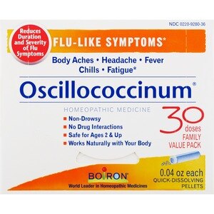 Boiron Oscillococcinum, Homeopathic Medicine for Flu-Like Symptoms, 30 CT