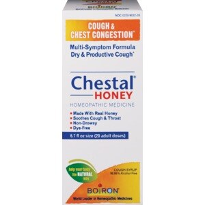 Boiron Chestal Adult Honey, Homeopathic Medicine for Cough & Chest Congestion Relief, 6.7 OZ