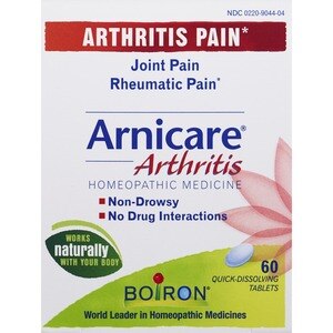 Boiron Arnicare Arthritis Tablets, Homeopathic Medicine for Arthritis Pain Relief, 60 CT