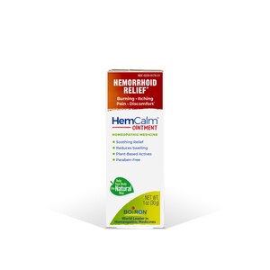 Boiron HemCalm Ointment, Homeopathic Medicine for Hemorrhoid Relief, 1 OZ