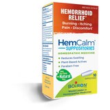 Boiron HemCalm Homeopathic Medicine for Hemorrhoid Relief Suppositories, thumbnail image 4 of 6