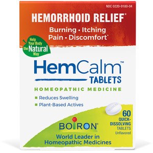 Boiron HemCalm Homeopathic Medicine For Hemorrhoid Relief Tablets, 60 Ct , CVS
