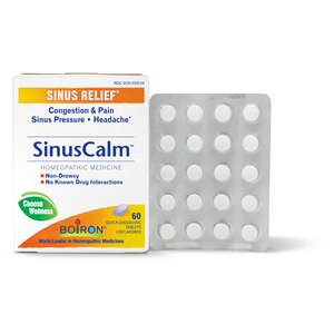 Boiron SinusCalm Tablets, Homeopathic Medicine for Sinus Relief, 60 CT