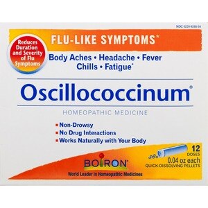 Boiron Oscillococcinum, Homeopathic Medicine for Flu-Like Symptoms, 12 CT