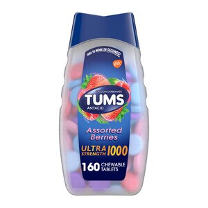 TUMS Antacid Chewable Tablets, Ultra Strength for Heartburn Relief