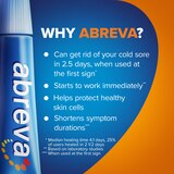 Abreva Docosanol 10% Cream Tube, FDA Approved Treatment for Cold Sore/Fever Blister, 2 grams On the Go Pack, thumbnail image 4 of 8