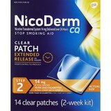 NicoDerm CQ Nicotine Patches to Stop Smoking, Step 2 - 14 Count, thumbnail image 1 of 7