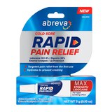 Abreva Cold Sore Treatment Rapid Pain Relief Cream, 0.1 OZ, thumbnail image 1 of 3