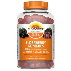 Sundown Elderberry with Vitamin C, Vitamin D & Zinc Gummies, 90 CT