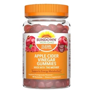 Sundown Apple Cider Vinegar Supports Energy Metabolism Gummies, 90 CT