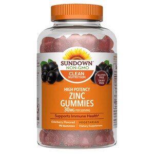 Sundown High Potency Zinc 30mg Gummies, 90 CT