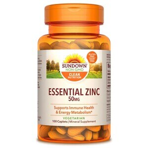 Sundown Essential Zinc 50 mg Caplets, 100 CT
