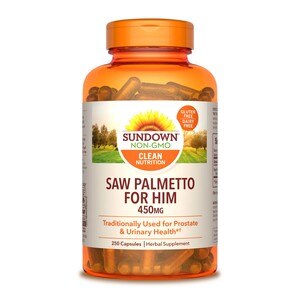 Sundown Naturals Saw Palmetto Capsules 450mg, 250CT