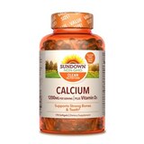 Sundown Naturals Calcium 1200 Plus Vitamin D3 1000 IU Softgels, 170CT, thumbnail image 1 of 4