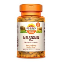 Sundown Naturals - Cápsulas de melatonina, 10 mg, 90 u.