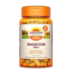Sundown Naturals - Magnesio en cápsulas, 500 mg, 180 u.