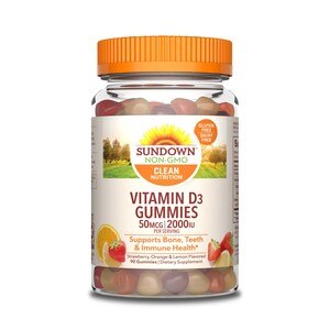 Sundown Naturals - Gomitas de vitamina D3, 2000 IU, 90 u.