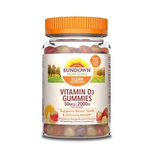 Sundown Naturals Vitamin D3 Gummies 2000 IU, 90CT