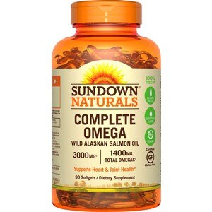 Sundown Naturals Complete Omega de 1400 mg, 90 u.