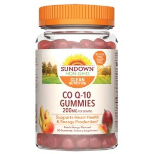 Sundown Naturals - Co Q-10 en gomitas, 200 mg, Peach Mango, 50 u.