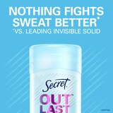 Secret Outlast 48-Hour Clear Gel Antiperspirant & Deodorant Stick, Shower Fresh, 2.6 OZ, thumbnail image 4 of 9
