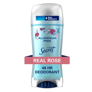 Secret Aluminum Free 48-Hour Deodorant Stick, Real Rose, 2.4 Oz , CVS