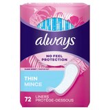 Always Thin Daily Panty Liners Regular, 72 CT, thumbnail image 2 of 2