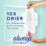 Always Pure Cotton with FlexFoam Size 2 Pads with Wings, Heavy Flow, 34 CT, thumbnail image 4 of 8