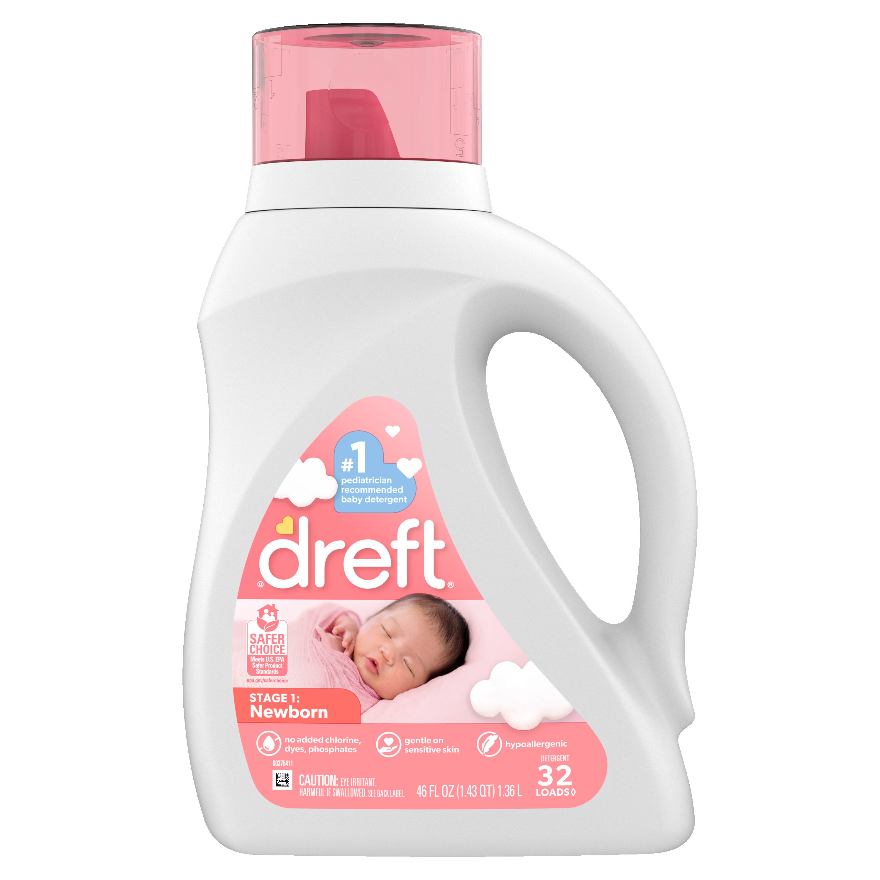 Dreft Stage 1: Newborn Baby Liquid Laundry Detergent, 46 Oz , CVS