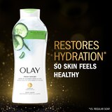 Olay Fresh Outlast Body Wash, Cucumber and Aloe, 22 oz, thumbnail image 2 of 9