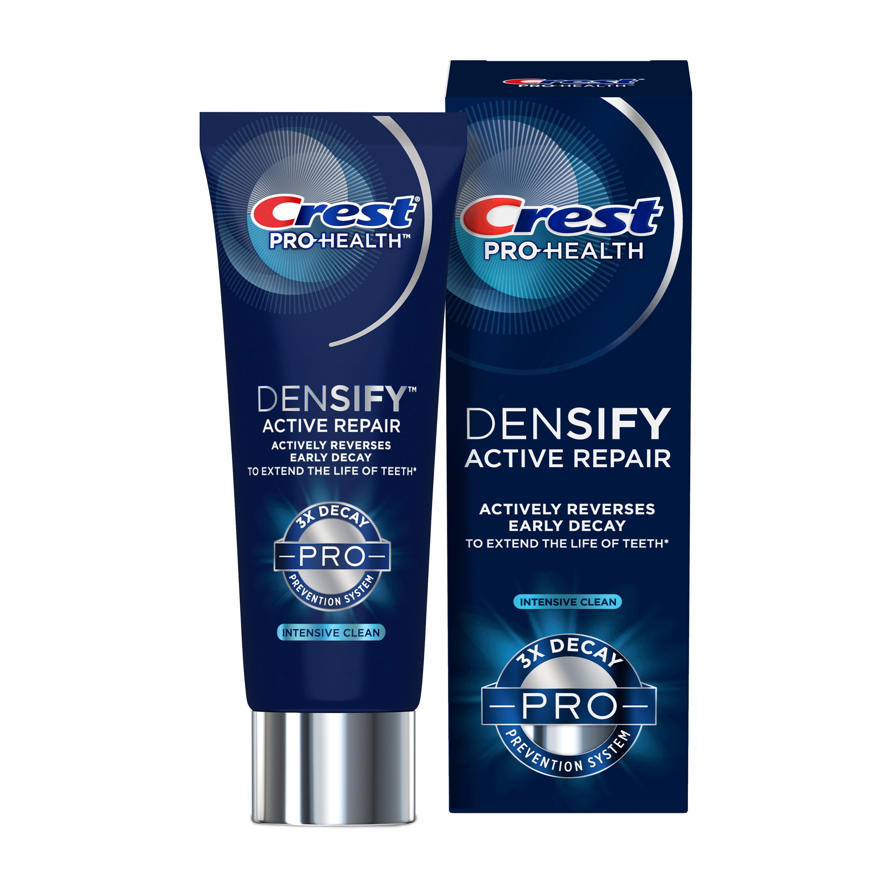 Crest Pro-Health Densify Active Repair Fluoride Toothpaste For Anticavity And Sensitive Teeth, 3x Decay Prevention System, Intensive Clean, 3.5 Oz