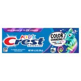 Crest Kids Advanced Fluoride Anticavity Color Changing Toothpaste, Ages 3+, Bubblegum, 4.2 OZ, thumbnail image 3 of 10