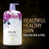 Olay Fresh Outlast Body Wash, Orchid & Black Currant, 30 oz, thumbnail image 4 of 9