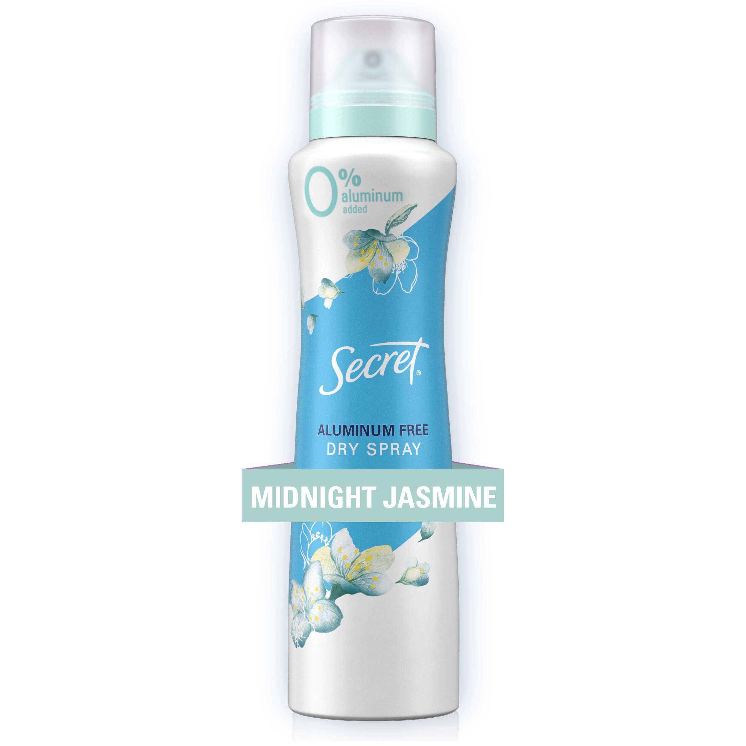 Secret Dry Spray Aluminum Free Deodorant for Women, Midnight Jasmine, 4.1oz