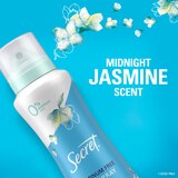 Secret Aluminum Free 48-Hour Deodorant Dry Spray, Midnight Jasmine, 4.1 OZ, thumbnail image 3 of 9