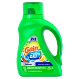 Gain Ultra Oxi Liquid Laundry Detergent, Waterfall Delight Scent, 2-in-1, HE Compatible,  32 loads, 46 fl oz, thumbnail image 1 of 8