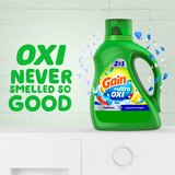 Gain Ultra Oxi Liquid Laundry Detergent, Waterfall Delight Scent, 2-in-1, HE Compatible,  32 loads, 46 fl oz, thumbnail image 4 of 8