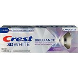 Crest 3D White Brilliance Toothpaste, Vibrant Peppermint, 4.6 OZ, thumbnail image 1 of 2