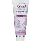 Crest 3D White Brilliance Toothpaste, Vibrant Peppermint, 4.6 OZ, 2 CT, thumbnail image 3 of 4