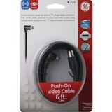 GE Push-On Video Cable, 6', thumbnail image 1 of 3