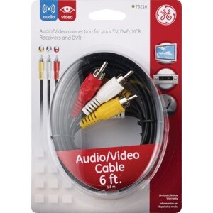  GE  Audio/Video Cable, 6' 